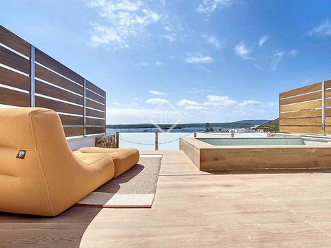 Lucas Fox presents this exclusive new build luxury semi-detached house measuring 179 m² and totaling 95 m² of terraces, with a private pool, private garage for two vehicles, and distant views of Fornells Bay. It is located in a complex comprising a t...