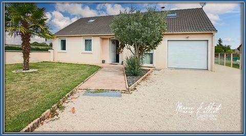 Maison à vendre 6 pièces, Loiret, 5ch dont 3 en plain pied, garage, abri, piscinable, poele à granulés, climatisation
