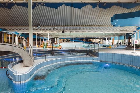 The various accommodation types are spread throughout the large park, which has many facilities. There is a link-detached 4-person bungalow with a 1-person sauna or hot tub (NL-4493-38). This variant accommodates a maximum of two adults and two child...