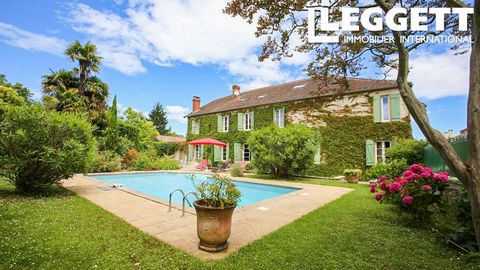 A15638 - Discover the charm of this seven-bedroom house hidden in the calm of Aire-sur-l’Adour. It is ideal for families, as well as for creating bed & breakfast business. The greenery surrounding the house gives the feeling of privacy and isolation,...