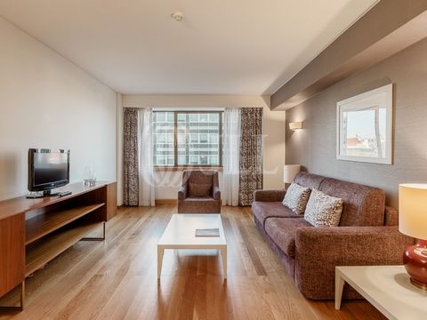 1-bedroom apartment, 60 sqm (gross floor area), furnished and equipped, near Avenida da Liberdade, in Lisbon. Apartment eligible quality finishes and comprising living room, bedroom, bathroom, entrance hall with kitchenette. In the Altis Suites build...