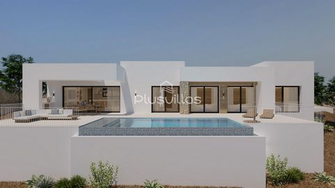 Modern villa project for sale in Alcalalí on the Costa Blanca North of Alicante, Spain. Direct from the builder, new build modern villa project for sale in Alcalalí in Benarrosa Gardens, just 900 m from the centre. The villa on one floor, will be bui...