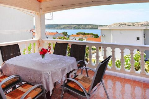 Look out over the water while your breakfast or relax on the balcony of your holiday home! Only 200 meters divide you from the sea and pebble beach of the small town of Stara Novalja. The private house with 2 holiday apartments and a garden is well e...