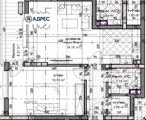 Apartamento de un dormitorio en un nuevo proyecto residencial extremadamente lujoso con una excelente ubicación en el distrito. Juventud. El apartamento consta de una sala de estar de 25 metros cuadrados, un dormitorio de 17 metros cuadrados, un baño...