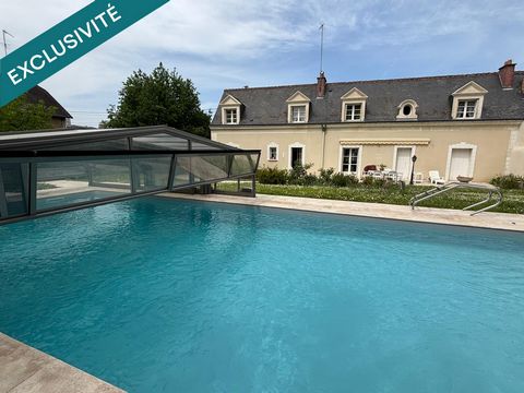 Centre ville de Saint-Avertin longère de 200 m2 , dépendances, piscine...