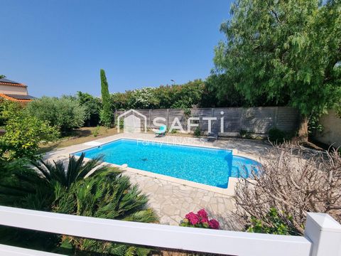 Villa 4 faces + studio, piscine, 5 min. des plages