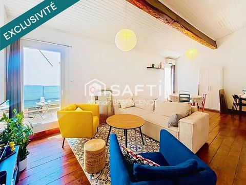 Duplex T3 en dernier étage avec terrasses et cave
