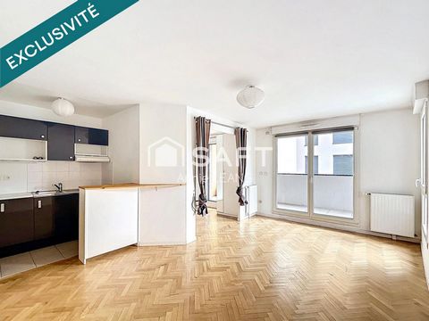Exclusivité – Bel espace de vie avec balcon et parking – Montreuil, rue Marceau