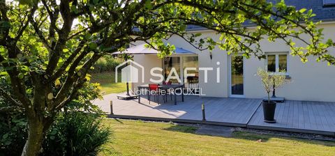 Maison 138 m2, 4 chambres, 1 bureau, double garage avec combles aménageables, terrain 2640m2