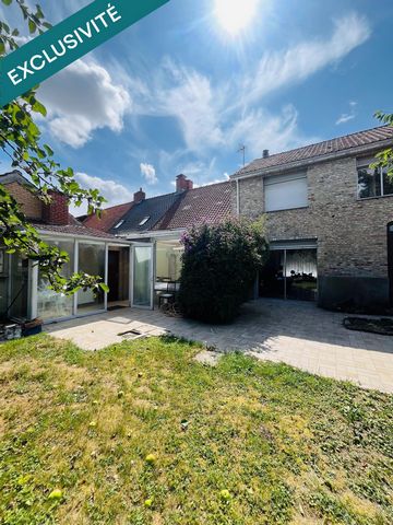 MAISON SEMI PLEIN PIED AVEC JARDIN, GARAGE ET CAVE A HONDSCHOOTE