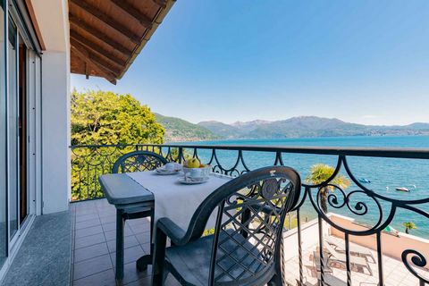 You will find this apartment in a beautiful, small-scale holiday complex right on Lake Maggiore. The complex consists of 15 modern apartments overlooking the lake - ideal for a family holiday! Guests have access to the beautiful private beach complet...