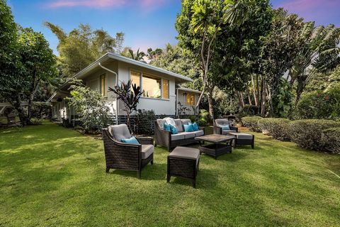 Introducing this remarkable and rarely available country estate, situated on 5.49 acres of sprawling land, where you can indulge in the beautiful landscape overlooking the ocean views and surrounded by the Ko'olau mountain range. Here, you can engage...
