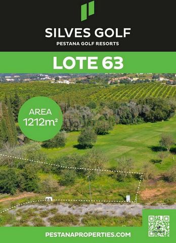 Magnificent plot for construction of housing in the gated community of the Silves Golfe Resort golf course.The plot of land has an area of 1212 m2 and it is permitted to build a house with up to 285 m2 of useful area.You can also contract the constru...