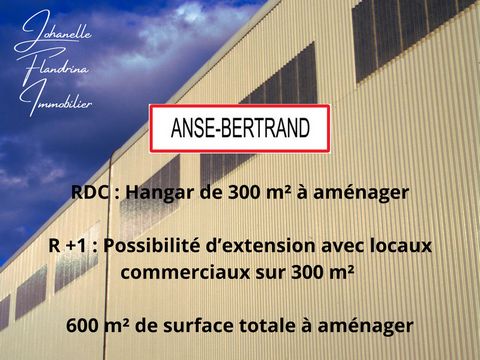 Hangar de 300 m², possibilité de local de 546 m² - à vendre ANSE-BERTRAND (971)