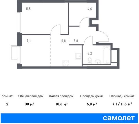 Продается 1-комн. квартира. Квартира расположена на 15 этаже 25 этажного монолитно-кирпичного дома (Корпус 1.1, Секция 1) в ЖК «Сабанеева 125» от группы «Самолет». В жилом комплексе «Сабанеева 125» вы ежедневно будете наслаждаться видами сопок. Холми...