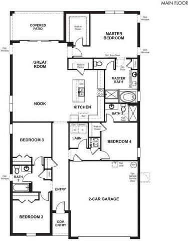 A planta baixa de ardósia cuidadosamente projetada abre com dois quartos flanqueando um banheiro completo. Além da entrada, você encontrará um layout aberto com um recanto para refeições, uma grande sala com acesso a um convidativo pátio coberto e um...