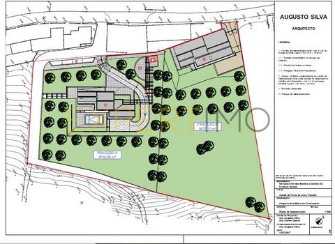 Excellent land with 11030 m2, in a place of great tranquility, with approved project for the construction of two villas / farms getting one with 5475m2 and the other with 4700m2. Payment licenses. The project is passive to be changed. With a great su...