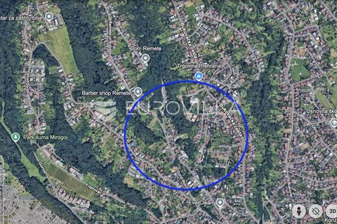 Zagreb, Remete, building land of 2750 m2 for the construction of 3 buildings of 400 GRP each.Complete infrastructure and frontage (approx. 40 m2) on the main road, slope west-south, urban rules 2.2.Excellent location, close to Maksimir Park.Other inf...