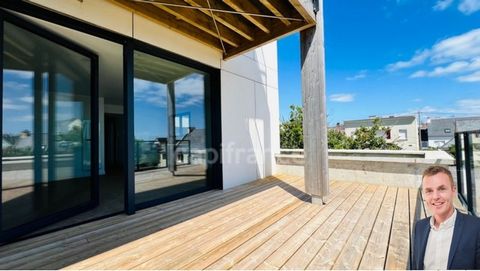 Dpt Finistère (29), à vendre CROZON centre - Appartement T3 de 74,40 m² habitable - Garage Terrasse vue Mer