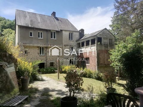 ? Maison atypique 130 m² – Terrain avec rivière – Mortain (50)