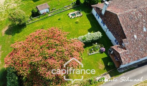 HABAS (40), À Vendre Authentique Maison Landaise avec Dépendances et Appartement Indépendant