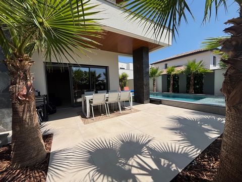 BESSAN (34) A VENDRE VILLA CONTEMPORAINE P4, PRESTATIONS LUXUEUSES, SECTEUR CALME, 10MN AGDE
