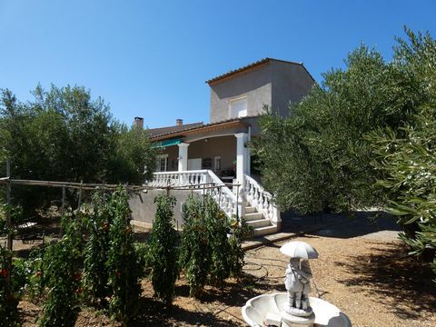Belle villa languedocienne de 131m² 5 chambres sur un terrain piscinable arboré de 1000m²