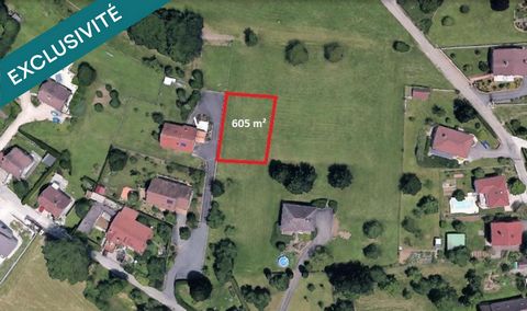 Terrain constructible viabilisé de 605 m²