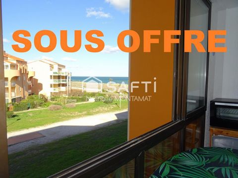 BARCARES, au pied de la mer,T2 de 28m² avec loggia