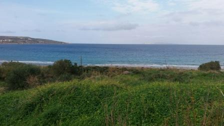 Trypitos Building plot directly by the sea in Trypitos. The plot is 4000m2 and can build up to 180m2. It enjoys stunning sea views and is located just 10 meters from the sea and approximately 3km from Sitia.