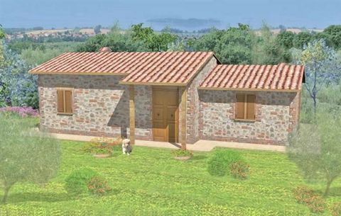 MAGIONE Sant'Arcangelo: Surrounded by greenery, recovery plan and approved project for the conversion into a civil dwelling of an agricultural outbuilding with a basement floor of approximately 48 sqm and a ground floor dwelling of approximately 70 s...