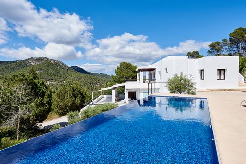Overlooking stunning pine forests and only 5 minutes drive from the beach, Casa Kiva is a west-facing luxury 6 bedroom villa sleeping 12 in Ibiza, in the perfect position for both the most beautiful beaches on the island and also some of the best res...