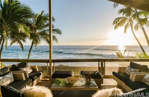 Nestled gracefully along the pristine shoreline, offering an unparalleled opportunity to embrace the beauty of Hawaii's captivating Makaha coastline. Begin your day with a leisurely stroll to the renowned Makaha surfing beach, where sea turtles, chal...