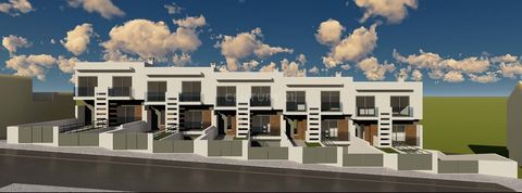 3 bedroom townhouses, under construction, with garage for two cars, consisting of three floors. The ground floor is intended for the social area, with large living room, kitchen, bathroom and hall. The 1st floor has three bedrooms, one of which is a ...