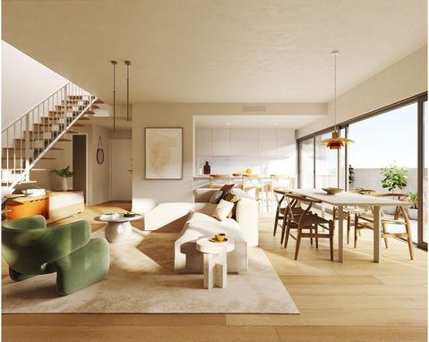 2-bedroom flat in Faro, situated in the exclusive Lux Garden Evo, a new private condominium development. This 2-faced flat with a rooftop terrace has excellent sun exposure, bringing light and comfort indoors. The living room and open-plan kitchen op...
