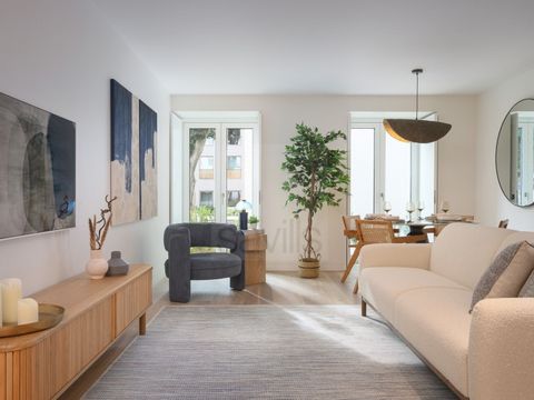 Villa Infante - um refúgio único na cidade das Sete Colinas Apartamento T2 com 111,75m², 33m². de terraço e um lugar de garagem. Entre o rio e as colinas, nesta cidade de Lisboa que se estende até ao mar, encontra um santuário de tranquilidade e sofi...