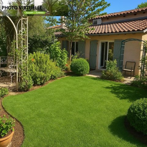 Maison toulousaine avec jardin 92 m2, jardin, garage