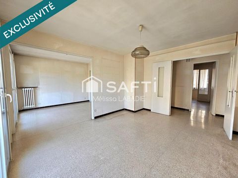 T4 de 67m² quartier Aguillon balcon + loggia + cave