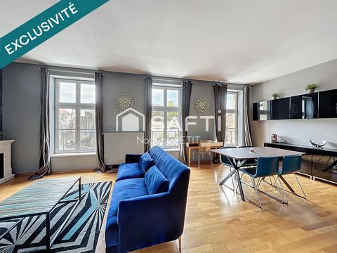 Charmant F2 de 65 m² au calme –CENTRE HISTORIQUE DE METZ ! VUE SUR LE TEMPLE !
