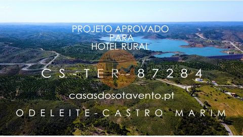 Project approved for Rural Hotel on land of 70,620 m2. The present project foresees the construction of a building for a 3 Star Rural Hotel, with a total constructed area of 1,880 m2, based on a land with a total area of 70,620 m2. Excellent location...