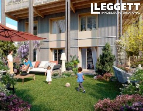 A24240CAF01 - Situated at the entrance to the Dombes and Grand Lyon a high quality 2 bedroom newbuild apartment for sale in Trévoux. This ground floor apartment boasts a large balcony and a garden, a garage, and a storeroom Delivery date: Third trime...