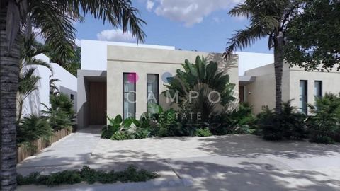 Private residential 250 meters from the sea. 32 exclusive 1-storey homes with amenities. Plus clubhouse by the sea. 1. Kitchen 2. Living - Dining Room 3. Master Bedroom 4. Full bathroom 5. Bedroom 6. Bedroom 7. Full bathroom 8. Swimming pool 9. Laund...