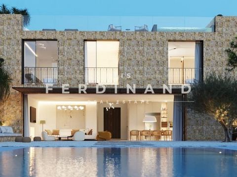 Luksusowy wiejski dom z 25-metrowym basenem i widokiem na MORZE i Palma City, Spektakularna kamienica w Pòrtol, zaledwie 10 minut od Palmy, zaprojektowana we współpracy ze znanymi architektami, aby doświadczyć intensywnej interakcji ze światłem słone...