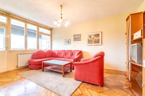 Dubrava, Aleja Blaža Jurišića , one-bedroom apartment of 55 m2 on the 4th floor of a well-maintained building with an elevator. It consists of an entrance hall, living room, kitchen with dining room, bedroom, bathroom, balcony, and it has a parking s...