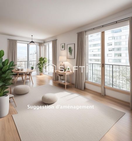 Superbe appartement baigné de lumière à Jourdain (Paris XXe)