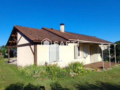 Plain pied à la campagne, jardin, 3 chambres