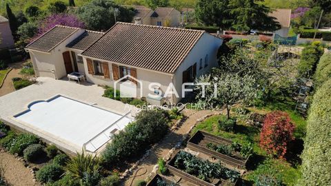 Nouveauté sur Magalas Maison de plain pied 4 chambres grande piscine sur 1100m2 un coin de paradis