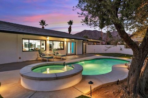 You can now own this stunning Late Mid-Century Modern home, beautifully positioned on a rare corner double lot in the highly sought-after La Quinta Cove. Thoughtfully redesigned by a former Walt Disney Imagineer, this residence is loaded with over $1...