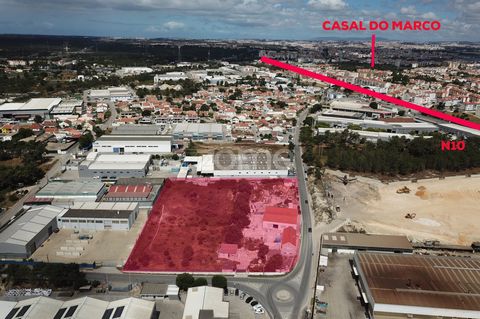 Property ID: ZMPT551350 Urban land for Commerce, Logistics or Industry in Seixal, in the center of the Industrial Zone of Casal do Marco and in the proximity of urban areas of high housing density and with excellent access to the N10, A2 and railway....