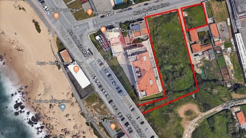 Fantastic land with 3206 m2 located on the beach of Salgueiros in urban rehabilitation area (ARU) and with sea view. With the front located 50 meters from the beach and a second entrance 15 meters from Av. of Beira-Mar, is the ideal location for your...